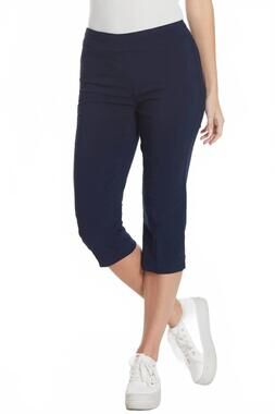 NEW MULTIPLES denim capri pants in dark wash